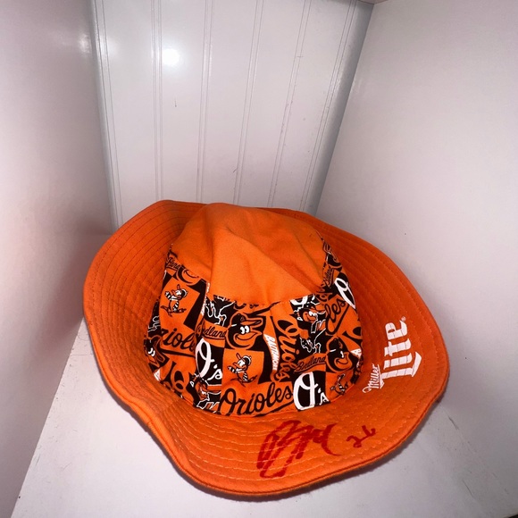 RYAN MCKENNA BALTIMORE ORIOLES SIGNED FLOPPY HAT